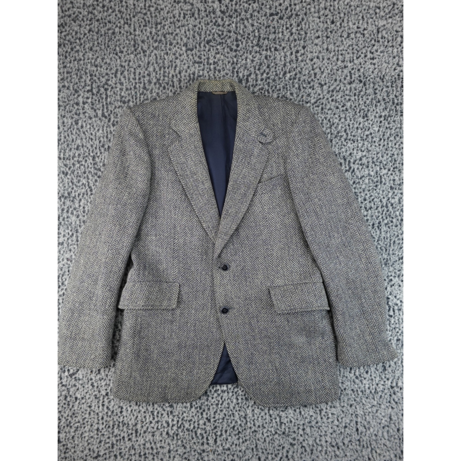 Leishman Tip Top Harris Tweed Men's 40 Reg Wool Blazer Long Sleeve Sports Jacket